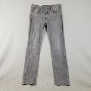 Levis 511 Jeans Mens 36x36 Gray Slim Fit Stretch Denim Pants Mid Rise Casual